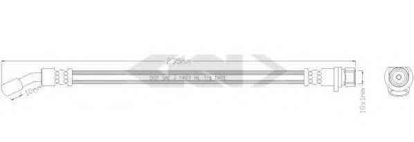 SPIDAN 39869 Гальмівний шланг