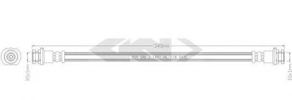 SPIDAN 38619 Гальмівний шланг