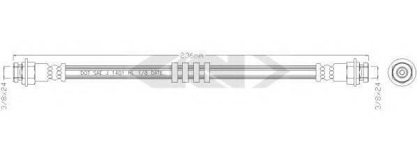 SPIDAN 339068 Гальмівний шланг