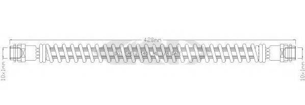 SPIDAN 340451 Гальмівний шланг
