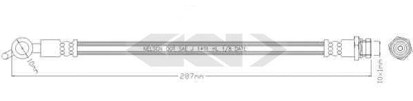 SPIDAN 340552 Гальмівний шланг