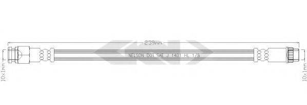 SPIDAN 339904 Гальмівний шланг