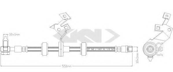 SPIDAN 339522 Гальмівний шланг