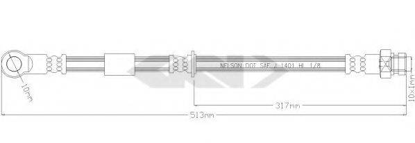 SPIDAN 340308 Гальмівний шланг