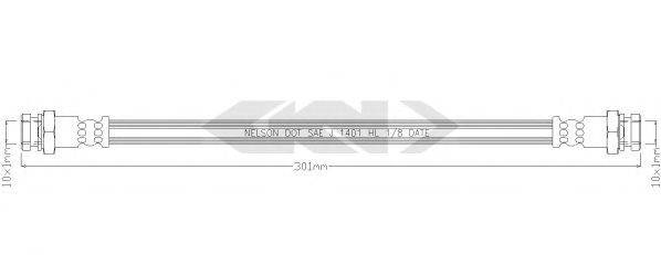 SPIDAN 340634 Гальмівний шланг