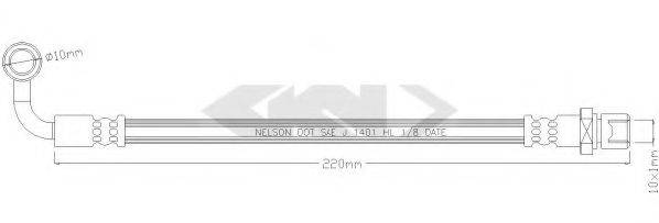 SPIDAN 340371 Гальмівний шланг