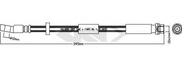 SPIDAN 340514 Гальмівний шланг