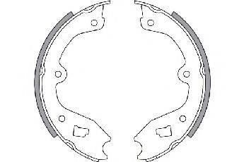SPIDAN 30386 Комплект гальмівних колодок, стоянкова гальмівна система
