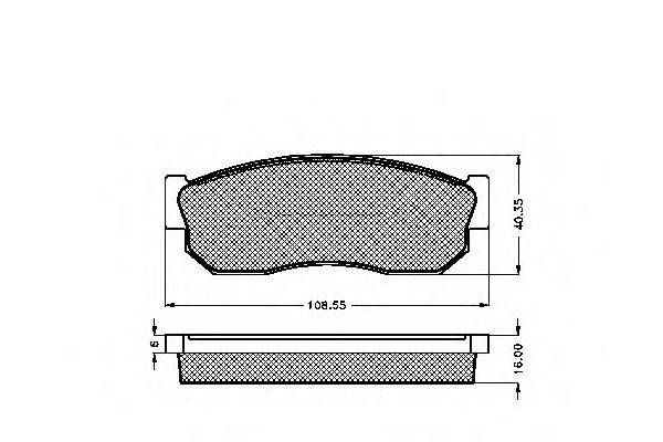 SPIDAN 31162 Комплект гальмівних колодок, дискове гальмо