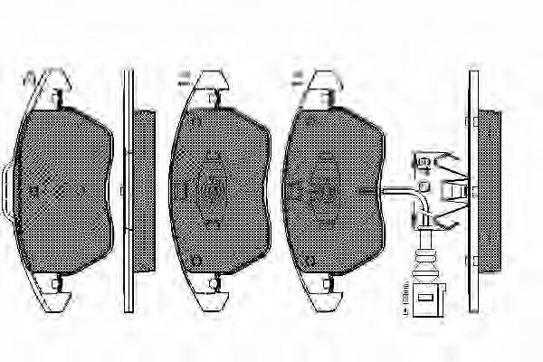 SPIDAN 32738 Комплект гальмівних колодок, дискове гальмо