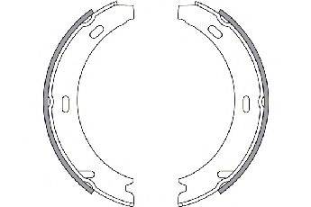 SPIDAN 31054 Комплект гальмівних колодок, стоянкова гальмівна система