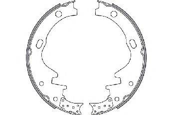 SPIDAN 31317 Комплект гальмівних колодок