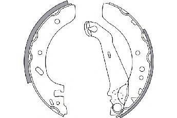 SPIDAN 33649 Комплект гальмівних колодок