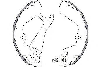 SPIDAN 33949 Комплект гальмівних колодок