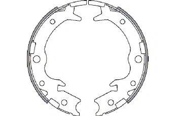 SPIDAN 33934 Комплект гальмівних колодок, стоянкова гальмівна система
