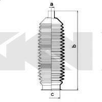 SPIDAN 83775 Пильовик, рульове управління