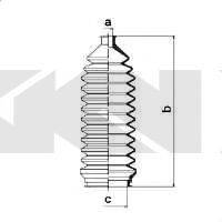 SPIDAN 83801 Пильовик, рульове управління