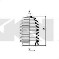 SPIDAN 83831 Пильовик, рульове управління