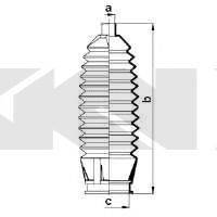 SPIDAN 83886 Пильовик, рульове управління