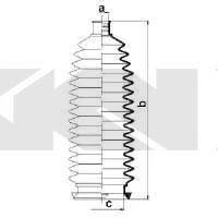 SPIDAN 83998 Пильовик, рульове управління