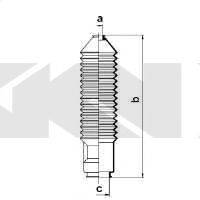 SPIDAN 84056 Пильовик, рульове управління