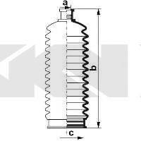 SPIDAN 84098 Пильовик, рульове управління