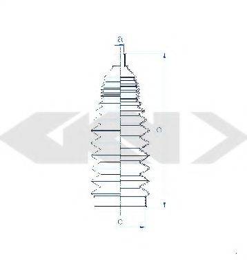 SPIDAN 84184 Пильовик, рульове управління