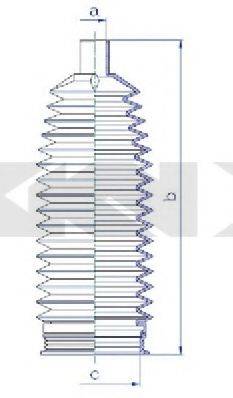 SPIDAN 84243 Пильовик, рульове управління