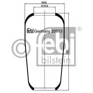 FEBI BILSTEIN 20713 Кожух пневматичної ресори