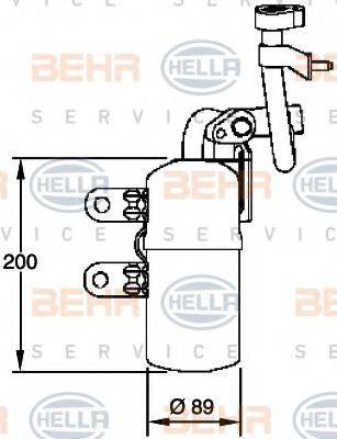 BEHR HELLA SERVICE 8FT351335101 Осушувач, кондиціонер