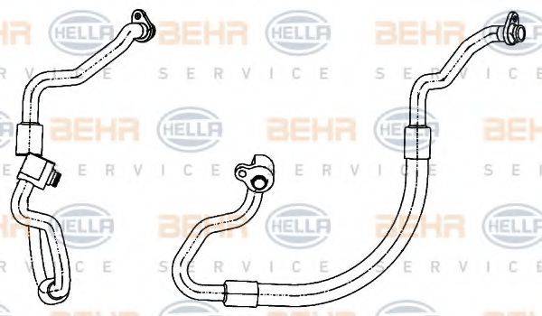 BEHR HELLA SERVICE 9GS351338491 Трубопровід низького тиску, кондиціонер