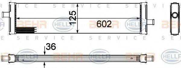 BEHR HELLA SERVICE 8MK376756381 Радіатор, охолодження двигуна