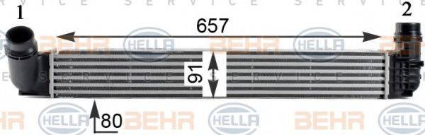 BEHR HELLA SERVICE 8ML376760761 Інтеркулер