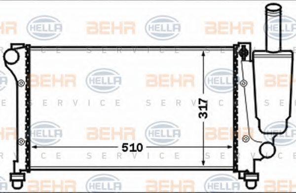BEHR HELLA SERVICE 8MK376767741 Радіатор, охолодження двигуна