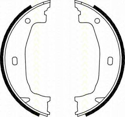 TRISCAN 810011011 Комплект гальмівних колодок; Комплект гальмівних колодок, стоянкова гальмівна система