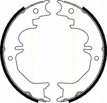 TRISCAN 810013037 Комплект гальмівних колодок, стоянкова гальмівна система
