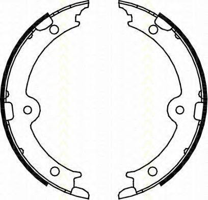 TRISCAN 810013045 Комплект гальмівних колодок, стоянкова гальмівна система