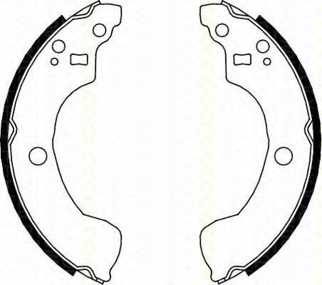 TRISCAN 810014004 Комплект гальмівних колодок
