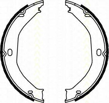 TRISCAN 810080008 Комплект гальмівних колодок, стоянкова гальмівна система