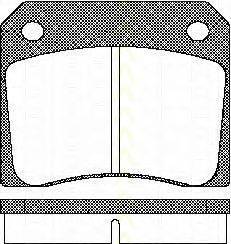 TRISCAN 811010011 Комплект гальмівних колодок, дискове гальмо
