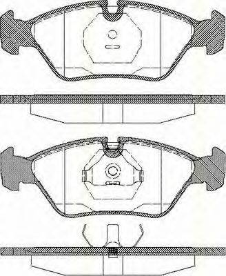 TRISCAN 811010225 Комплект гальмівних колодок, дискове гальмо