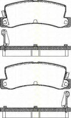 TRISCAN 811013955 Комплект гальмівних колодок, дискове гальмо