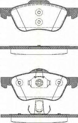 TRISCAN 811014019 Комплект гальмівних колодок, дискове гальмо