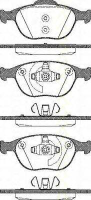 TRISCAN 811016012 Комплект гальмівних колодок, дискове гальмо