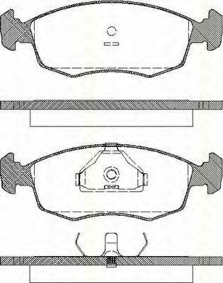 TRISCAN 811016868 Комплект гальмівних колодок, дискове гальмо
