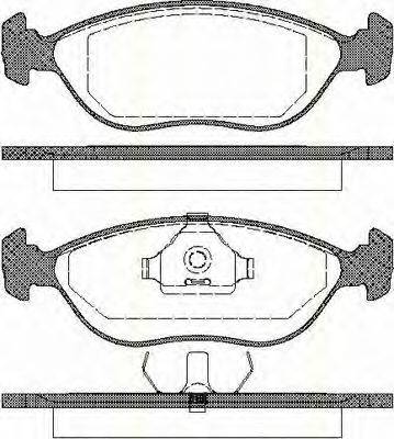 TRISCAN 811027001 Комплект гальмівних колодок, дискове гальмо