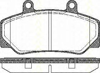 TRISCAN 811027935 Комплект гальмівних колодок, дискове гальмо