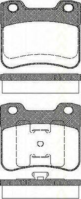 TRISCAN 811028005 Комплект гальмівних колодок, дискове гальмо
