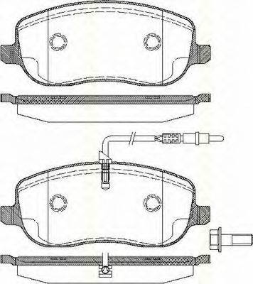 TRISCAN 811028028 Комплект гальмівних колодок, дискове гальмо