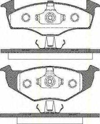 TRISCAN 811029017 Комплект гальмівних колодок, дискове гальмо